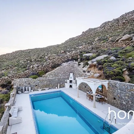 Cheerful Pool Cycladic Homm 8ppl Mykonos בית נופש Mykonos Town